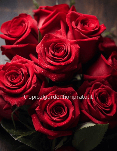 Rose rosse da comporre in mazzo per numero di steli.