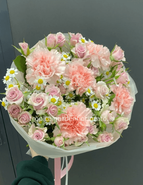 Bouquet  rose e garofani