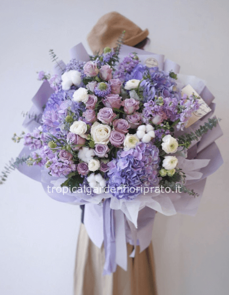 Bouquet maxi Deluxe tonalità lilla